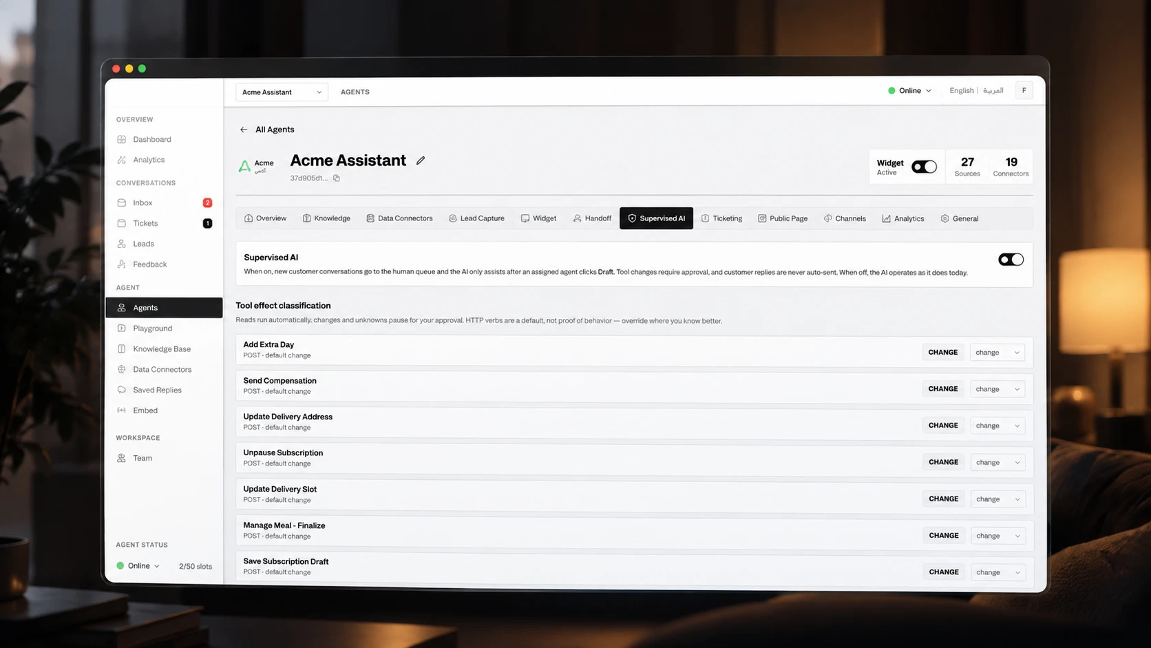 Supervised AI, with approvals built in